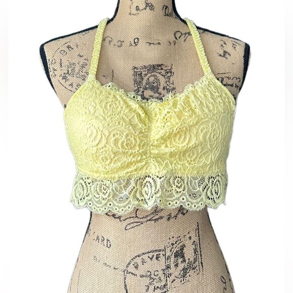 Maurices Women’s Yellow Lace Padded Bralette, New with Tags, Size XL - Picture 1 of 10